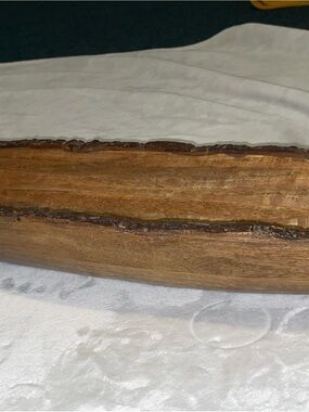 Creative Co-Op Natural Brown Wooden Dough Bowl
